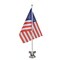 American Flag Car Mount - Us Flag with Metal Stand and Suction Cup for Vehicles, Patriotic Double Sided Mini Flag and Flagpole, 8 X 11 inches